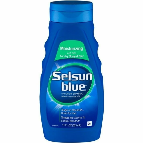 Selsun Blue Moisturizing with Aloe Dandruff Shampoo 11 oz (Pack of 3)