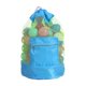 thumbnail image 2 of Bolsa de malla grande para ropa de niños, juguetes, mochila plegable, juguetes de playa, bolsas de almacenamiento de conchas azules, 2 of 5