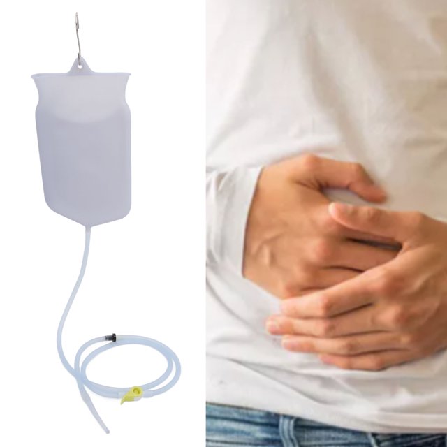 Bolsa de enema de Limpieza de colon, Cuidado de Salud de Silicona 2l Bolsa de Limpieza de colon Flexible parayjar