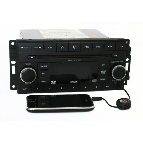 Restored 2007-2011 Chrysler Sebring AM FM Radio 6 Disc DVD CD w Satellite REQ 05064922AE (Refurbished)