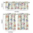 thumbnail image 6 of Kitchen Curtains and Valance Set 36 Inch Tier Pioneer Colorful Floral 3 Pieces Set Dining Room Small Curtain Drapes Cafe Curtains Valance for Home Decor Rod Pocket, 6 of 6