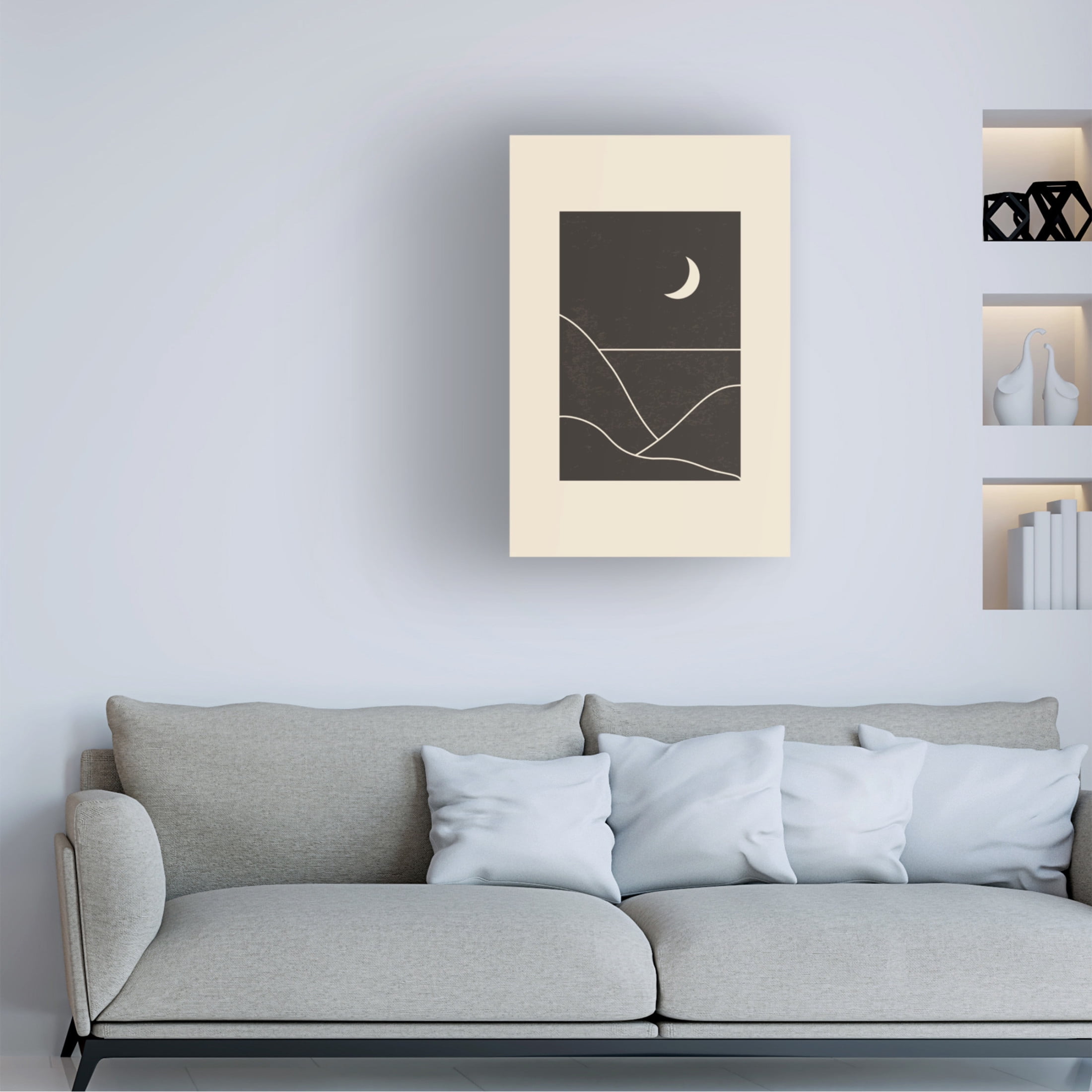 Trademark Fine Art jay stanley Minimal Mountains 5 Canvas Wall Art