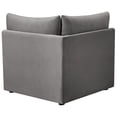 thumbnail image 3 of Meridian Furniture Jacob Coin en Velours Gris, 3 of 8