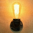 thumbnail image 5 of Vintage Style Wall Lamp, American Rural Steam Punk Water Pipe Design for Living Room, Café, Bar, Club, Kitchen, Restaurant, Bedroom, Energy-Efficient with Easy Install (1pcs), 5 of 5