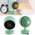thumbnail image 5 of YAHHU Portable Fan Heater Both Cold and Warm Use Adjustable Angle Mini Space Heater for Home Office Desktop 100-240V Green EU Plug Fast PTC Heating Electric Desk Heater for Winter, 5 of 9
