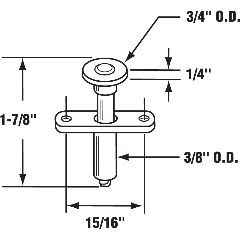 Buy BiFold Door SpringLoaded Guide Wheel (2pack) Online at Lowest