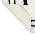 thumbnail image 4 of Mohawk Home Hers Knitted Plush Pile Washable Polyester Non-Slip Bath Mat, White and Black, 2' x 3'4", 4 of 6