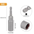 thumbnail image 1 of MYG 1PCS 80mm Length 1/4" Hex DriveSocket Nut Bolt Drill Bits, 1 of 10