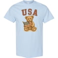 thumbnail image 3 of Inktastic Patriotic USA Teddy Bear with American Flag T-Shirt, 3 of 5