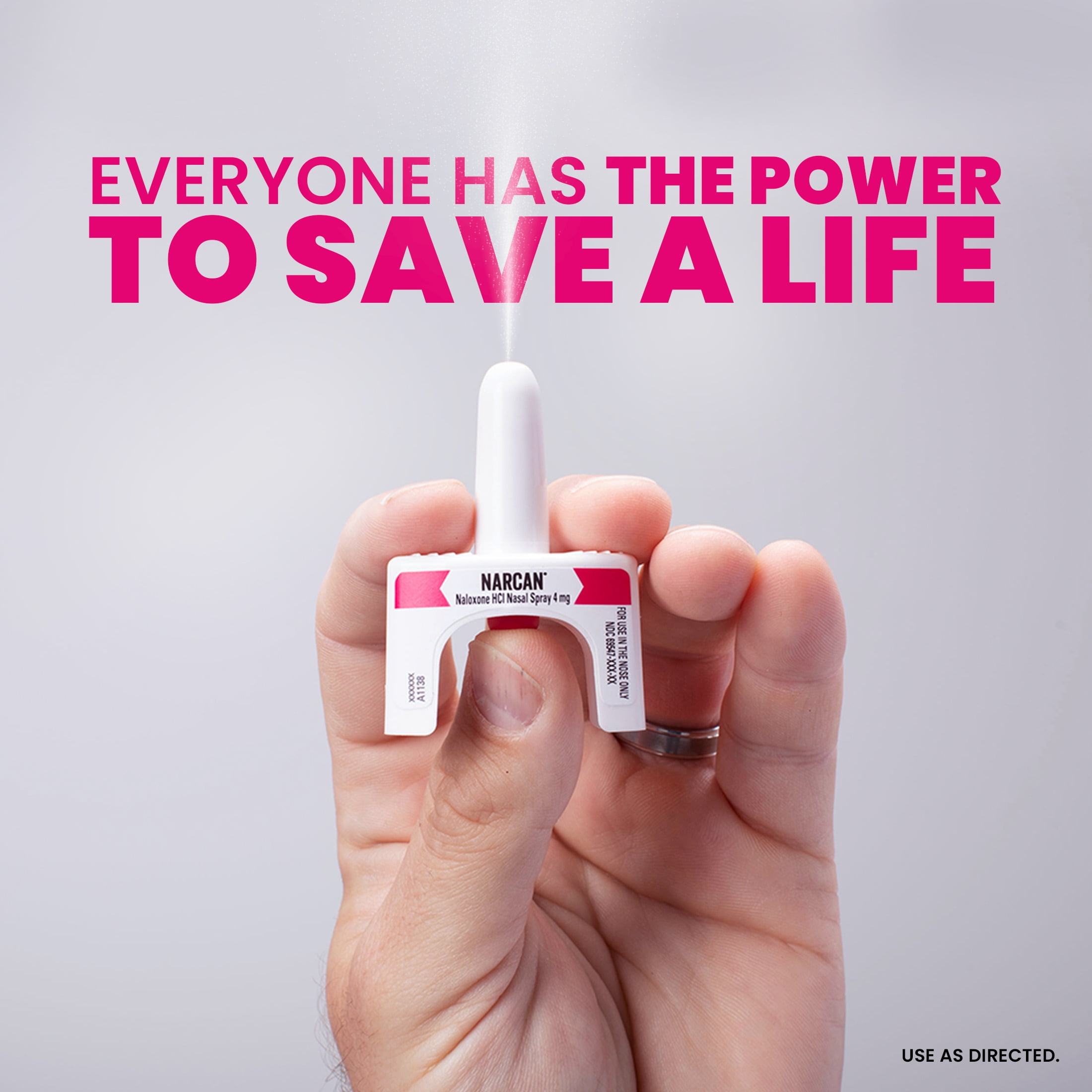 NARCAN Nasal Spray 4 mg, Emergency Treatment of Opioid Overdose, 2 Single-Dose Devices