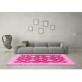 thumbnail image 3 of Ahgly Company Indoor Rectangle Abstract Pink Modern Area Rugs, 3' x 5', 3 of 4