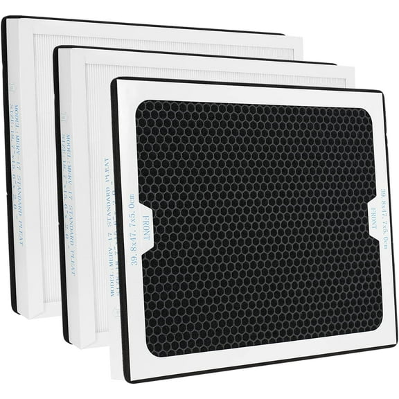 CADPXS HEPA/Activated Carbon Filter Replacement Set for HEPA Shield 550 Air Scrubber (Pack of 3)
