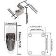 thumbnail image 2 of Guitar String Tree Retainer Set Electric Guitar Hardware Metal Guitar Roller String Tree String Retainer + Neck Plate + Loaded Jack Socket Plate with Mounting Screws Replacement Accessories, 2 of 6