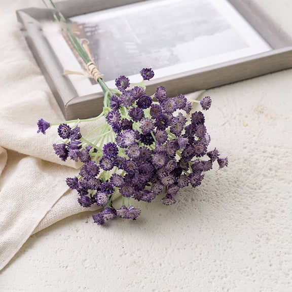1PCS Natural Orange Dried Flowers Starry Sky Artificial Flower Dried Decorative Mini Chamomile Bouquet For Wedding Floral Arrangements Home Decorations Dried Fall Flowers Fall Decor For Home,Purple