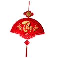 thumbnail image 3 of Adornos vietnamitas de Año Nuevo 2024, abanico de papel con borlas de bendición chino Estilo C, 3 of 9