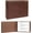 Brown, variant on 3 Rings Check Binder for End-Stub Deskbook Checks, 3 on a Page, Fit 3 & 9 Holes Check Faux Leather (9.1"x12.5") (Black)