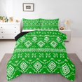 thumbnail image 1 of Erosebridal Green Aztec Comforter Sets Todder Size, Farmhouse Abstract Art Comforters & Duvets, Reversible 2-Piece, 1 of 8