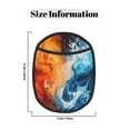 thumbnail image 3 of Pofeuu Red And Blue Waves Print Silicone Pot Mat Mitten With Hanging Loop Heat Resistant Oven Mitts Non-Slip Bbq Baking Smoking Potholders, 3 of 7