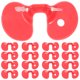 thumbnail image 1 of 150 Uds gafas de gallina gallo Anti mirones de lucha anteojeras de aves de corral gafas de plástico para pollo, 1 of 5