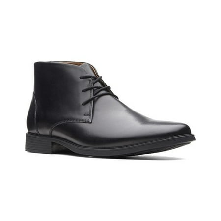 Men's Clarks Tilden Top Chukka Boot Black Full Grain Leather 15