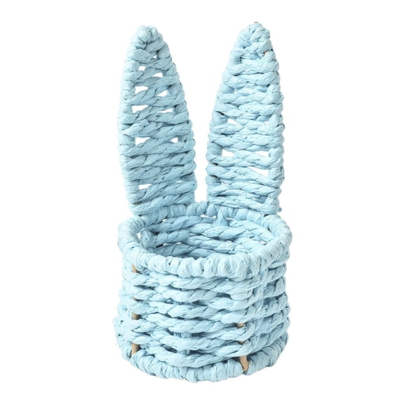 Mini Easter Baskets, 2.9X5.3inch Small Easter Woven Baskets, Egg Hunt Basket, Easter Decorations, Spring Party Favor Basket, Gift Basket for Holiday Celebrations, Easter Egg Hunt, Party Decor