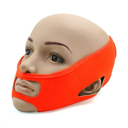 - Orange Neoprene Two Wearing Method Facial Shaper Cheek Lift Up Mask Shaping Band
