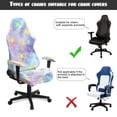 thumbnail image 6 of Xixirimido Gaming Chair Covers Stretch Removable Washable Computer Reclining Gaming Chair Protector Slipcovers with Armrest Covers, Stars Colored Tie-dye, 6 of 8
