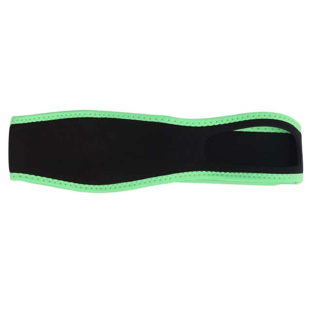 Correa antironquidos para la barbilla, correa ajustable y transpirable para detener los ronquidos, cinturón de soporte para la mandíbula (verde fluorescente, cubierta de borde)