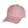 thumbnail image 1 of Unisex Adjustable Suede Baseball Cap Hat Solid Color Outdoor Sports Sun Hats, 1 of 7