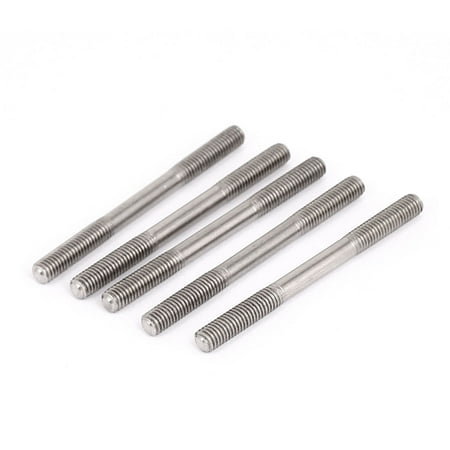 

M5x60mm 304 Stainless Steel Double End Threaded Stud Screw Bolt 5Pcs