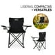 thumbnail image 3 of Sillas Camping y Playa Plegable Portatil Duralife 2 Piezas Negro, 3 of 7