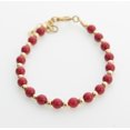 thumbnail image 2 of 14kt Gold Filled Red Coral Bracelet, 2 of 3