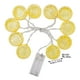 thumbnail image 2 of Guirnalda de luces LED a batería, 10 tiras de 1,5 m, impermeable para exteriores, decoración navideña, para fiestas, de bajo consumo, cable flexible, blanco cálido, ideal para caminos de, 2 of 9