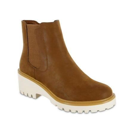 

Mia Womens Ezri Faux Leather Block Heel Ankle Boots