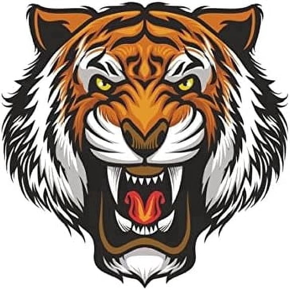 Roaring Tiger Birthday Edible Icing Image Cake topper, by Tnct.