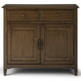 thumbnail image 5 of Simpli Home Connaught 40 inch Wide Solid Wood Traditional Entryway Storage Cabinet in Rustic Natural Aged Brown, 5 of 5
