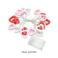 thumbnail image 3 of RuiJiao LED Wooden Heart String Lights 20 Lights 3m Pink Multicolor Battery Powered Romantic Valentine Decor, 3 of 7