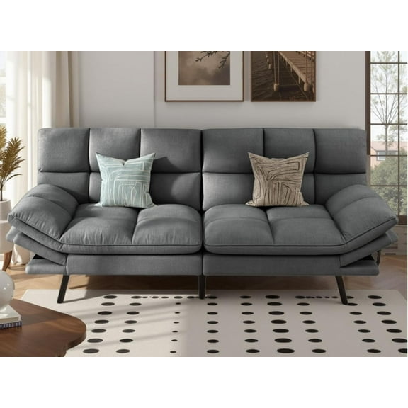 Multifunctional Futon Sofa Bed, Convertible Sleeper Sofa, 70