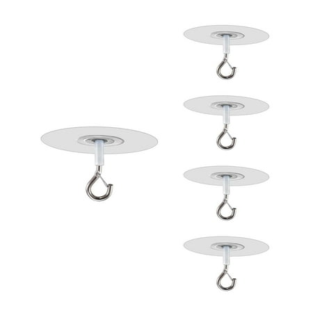 

5pcs Self-adhesive Ceiling Hooks Heavy-duty Ceiling Hooks Ultra-adhesive Hooks for Planters Secure Ceiling Hooks for Plants Planters Decorative Lights