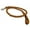 Brown, variant on 4-thong Round Fully Braided Genuine Leather Dog Leash, 4 Ft x 3/4" (20mm) Brown, XLarge Breeds