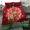 thumbnail image 4 of Scotland Christmas Bedding Set Highland Cow Santa - Nollaig Chridheil! LT14, 4 of 7