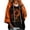 Orange_#11, variant on Women's Salem Broom Company Printed Hoodies Halloween Witch Spooky Season Sweatshirt Witch Costume Hocus Pocus Holiday Pullover Saffron S