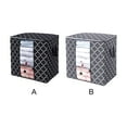 thumbnail image 3 of POINTERTECK Foldable Storage Box Portable Clothes Organizer Tidy Pouch Suitcase Non-woven Home Storage Box Quilt Storage Container Bag Box, 3 of 9