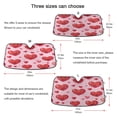 thumbnail image 5 of Universal Fit Accordion Auto Sunshade Windshield Sunshade 57'' x 31.5'' Heart-shaped Emoticons, 5 of 8