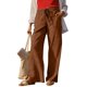 thumbnail image 1 of TaTaai Women High Waist Loose Fit Cotton Linen Long Pants Solid Color With Pockets Casual Style Breathable Lightweight Machine Washable No Fading Daily Street Wear Gift, 1 of 9