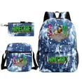 thumbnail image 5 of Minecraft Backpack Lunch Bag Pen Case Large Capacity Cartoon Lightweight Backpack, 5 of 8