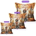 thumbnail image 4 of Happy Thanksgiving German Shorthaired Pointer Give Thanks Fall Beanie Scarf Welcome Pillow Cushion Double Sided GSP Lover Dog Gift Throw Pillow - 00020, 4 of 4