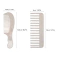 thumbnail image 2 of WEUVEB 2Ud Peines De Acetato Beige Con Anchos Antiestáticos Para Peinado Y Cuidado Diario, 2 of 7