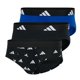thumbnail image 1 of adidas Calzoncillos hombre, pack de 3 - Calzoncillos, Active Flex Cotton, logo, color sólido Negro/Blanco/Azul L (Large), 1 of 6