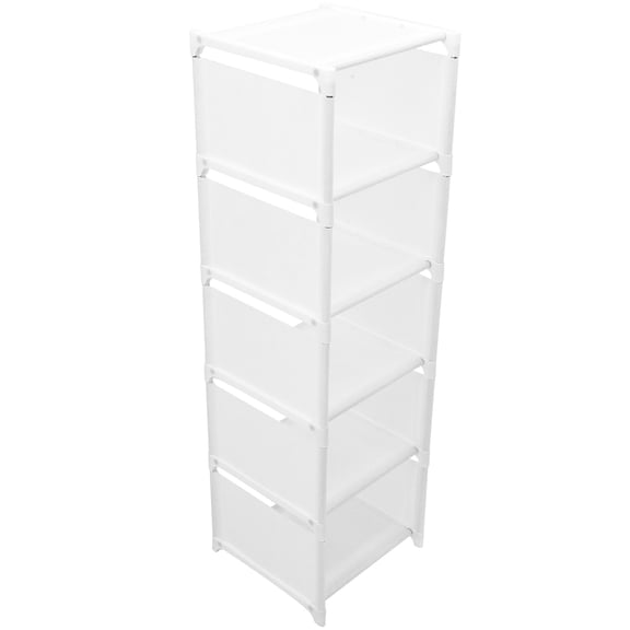 OUNONA Multi-Tier White Shoe Rack Organizer for Home Storage, Space-Saving Design, and Easy to Assemble